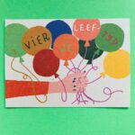 Ansichtkaart Vier je leeftijd