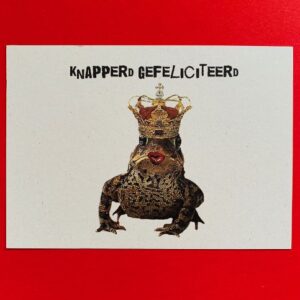 Ansichtkaart Knapperd gefeliciteerd