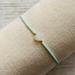 Armbandje Hartje mintgroen