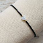 Armbandje Hartje zwart