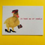 Ansichtkaart Je bent me er eendje