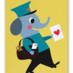 Ansichtkaart Postbode