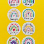 Sticker Thank you pastel