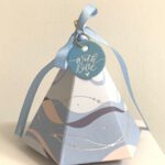 Cadeaudoosje Piramide blauw