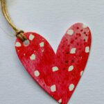 Cadeaulabel hartje stip