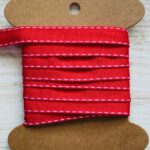 Cadeaulint rood wit streep