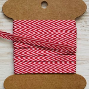 Cadeaulint rood visgraat