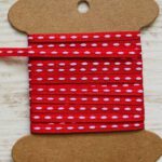 Cadeaulint rood witte streep