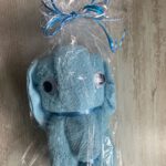 Olifant handdoek blauw voorkant