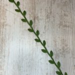 Cadeaulint blaadjes legergroen