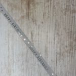 zilveren glitter lint