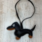 sleutelhanger teckel zwart