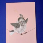 Ansichtkaart Lokkedue vogel viering