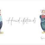 Ansichtkaart Houd afstand!