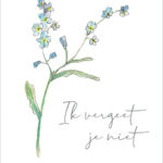 Ansichtkaart Ik vergeet je niet