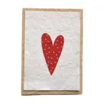 Groeipapier kaart Hart