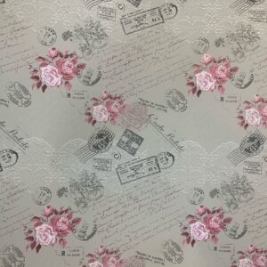 Inpakpapier Poetry roze | 70 x 200 cm