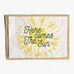 Groeipapier kaart Here comes the Sun
