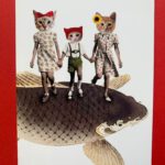 Ansichtkaart krazy kittens familie