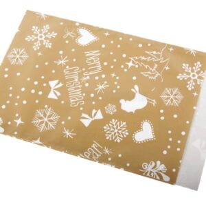 Cadeauzakje Merry Christmas Goud