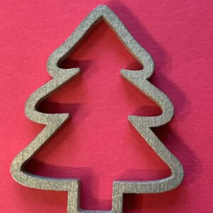 Houten kerstboom hanger