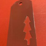 Cadeauhanger kerstboom rood