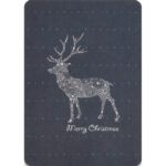 Ansichtkaart Edelhert Merry Christmas