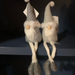 Set van twee Grijze Gnomes 20 cm