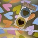 golden hearts met wit lint