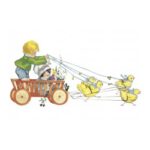 bolderkar met kuikens