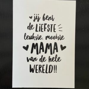 Ansichtkaart Liefste Mama