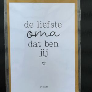 Wenskaart Liefste Oma (kopie)