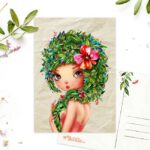 Ansichtkaart Natuurlijk Kapsel