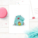 Ansichtkaart Voorlezen