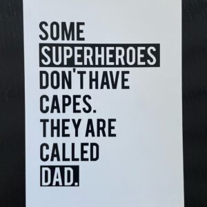 Ansichtkaart Superhero Dad