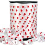 krullint wit met rode hartjes