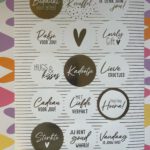 stickervel wit en goud