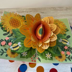 Pop up kaart Zonnebloem