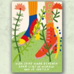 Ansichtkaart De wereld aan je voeten