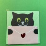 Geld-envelop happy cat