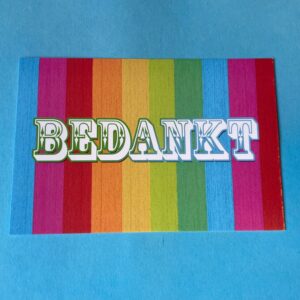 Ansichtkaart Bedankt