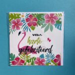 Wenskaart Van harte Gefeliciteerd