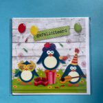 Wenskaart Gefeliciteerd Pinguins