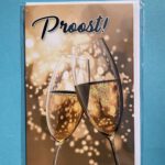 Wenskaart Proost (met sticker)