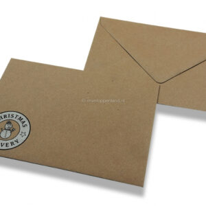 Envelop kraft Sneeuwpop