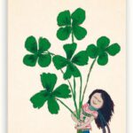 Ansichtkaart Klaver vier