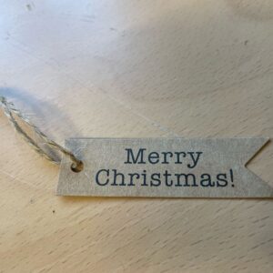 Cadeaulabel Merry Christmas kraft