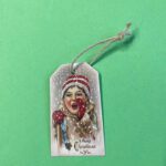 Cadeaulabel kerst Boodschapper