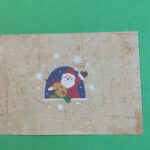 Envelop kerst kerstman met rendier