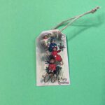 Cadeaulabel kerst Op de Slee